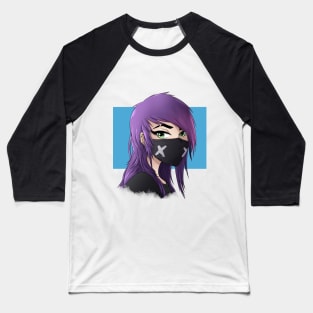 Mask Girl Baseball T-Shirt